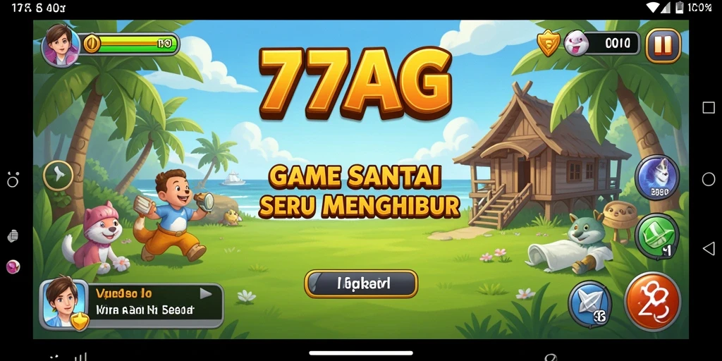 Tampilan gameplay seru di 77AG dengan berbagai tantangan menarik.