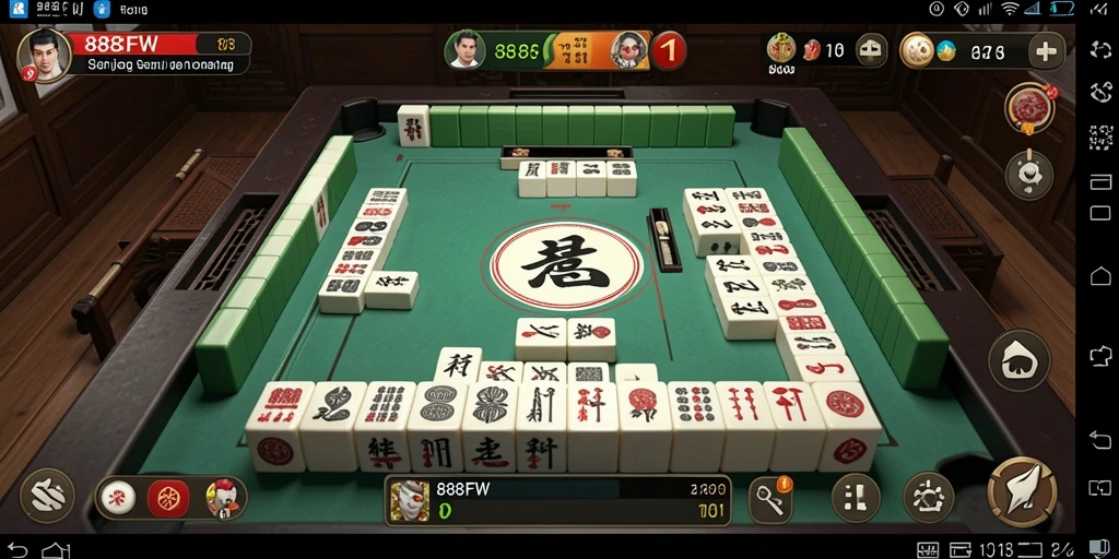 Tangkapan layar gameplay Mahjong yang seru dan menantang.