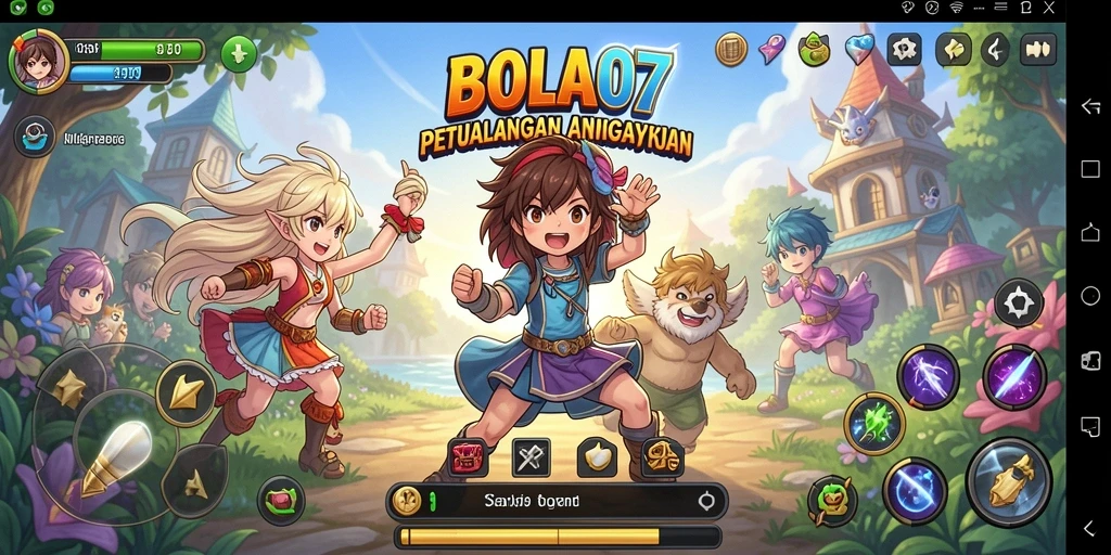 Tampilan gameplay BOLA07 yang mengasyikkan di dunia anime.