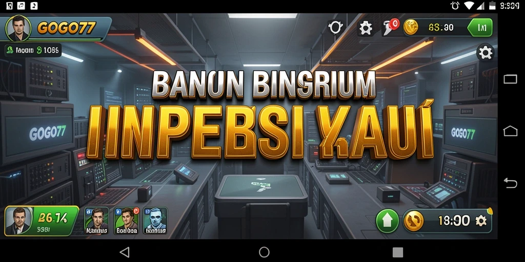 Tangkapan layar gameplay GOGO77 menunjukkan saat membangun bisnis dalam dunia Tycoon.