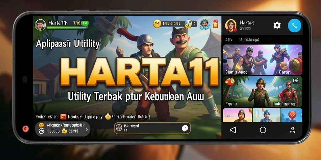 Tampilan utama HARTA11 yang menampilkan fitur-fitur Utility.