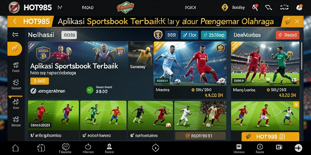 Screenshot tampilan gameplay Sportsbook yang menarik.