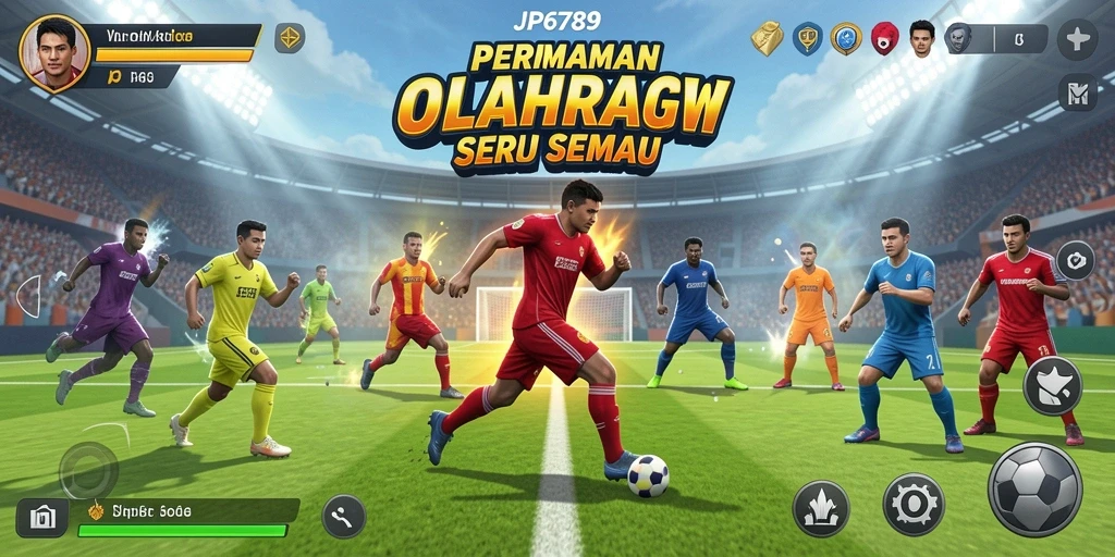Tampilan dinamis dalam gameplay olahraga JP6789 yang menarik.
