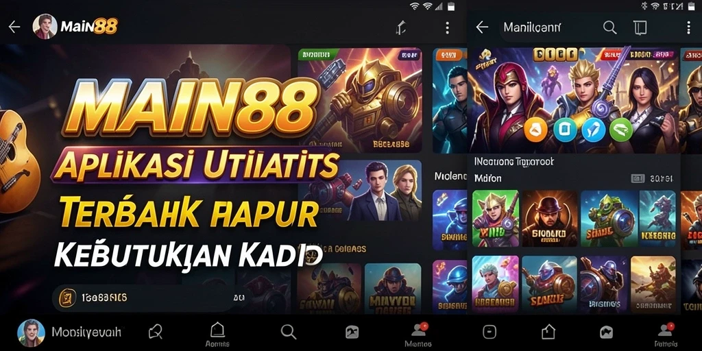 Tampilan screenshot utama MAIN88 yang menampilkan antarmuka aplikasinya.