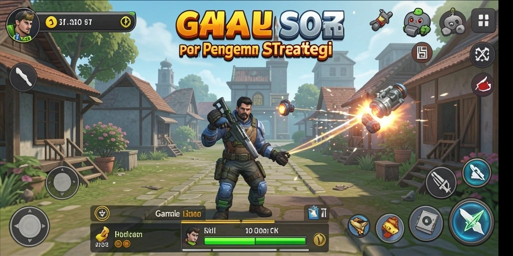 Tangkapan layar gameplay SD107 menunjukkan aksi seru dalam permainan Idle.