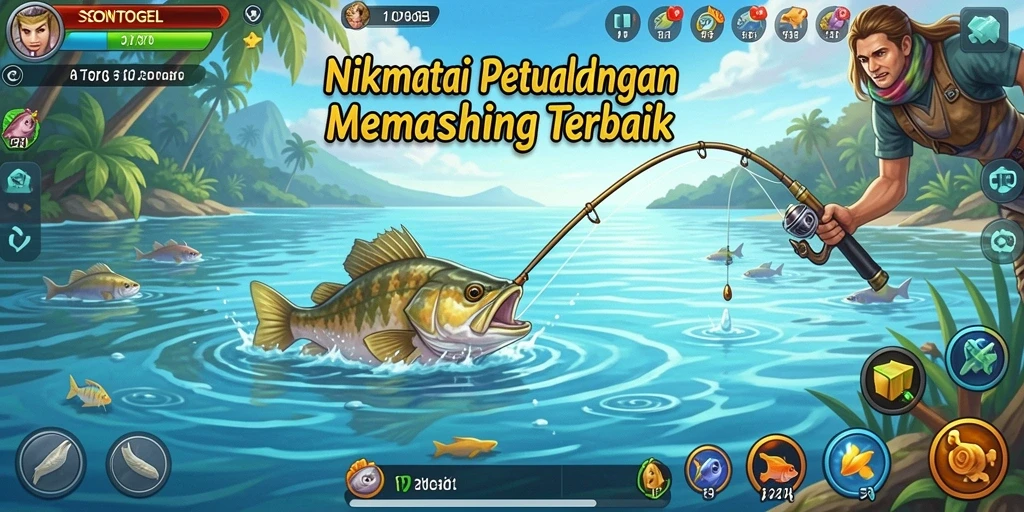 Tangkapan ikan yang spektakuler dalam gameplay SONTOGEL.