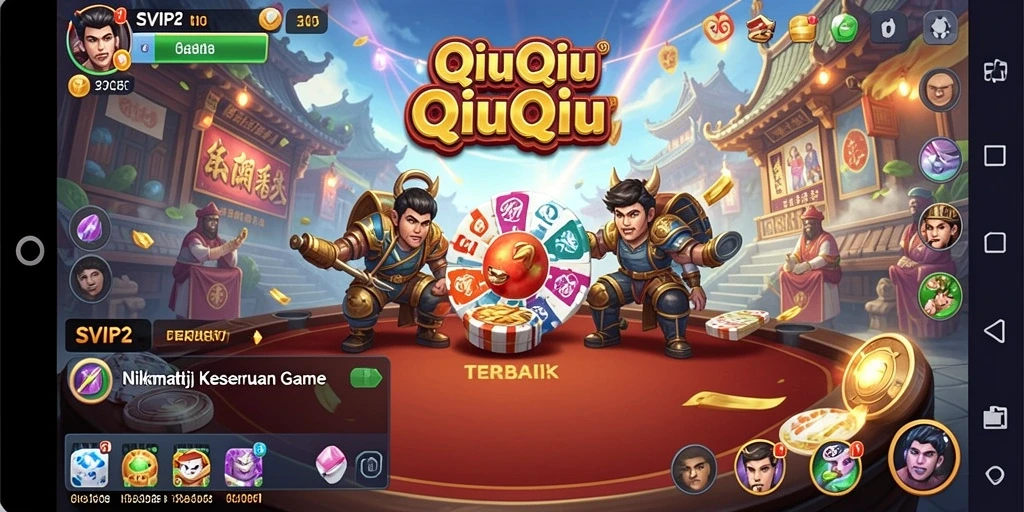 Screenshot gameplay QiuQiu penuh strategi dan keseruan.