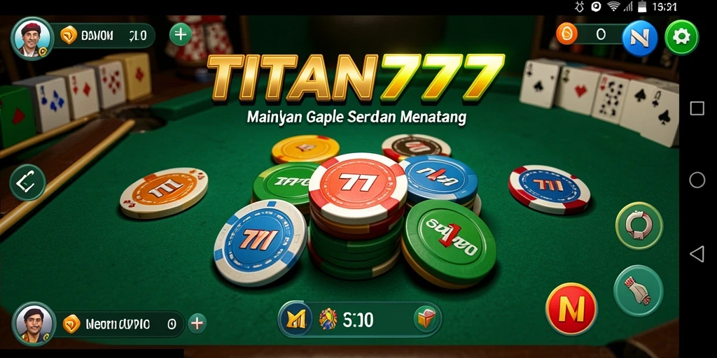 Tampilan gameplay seru dan interaktif dalam TITAN777.