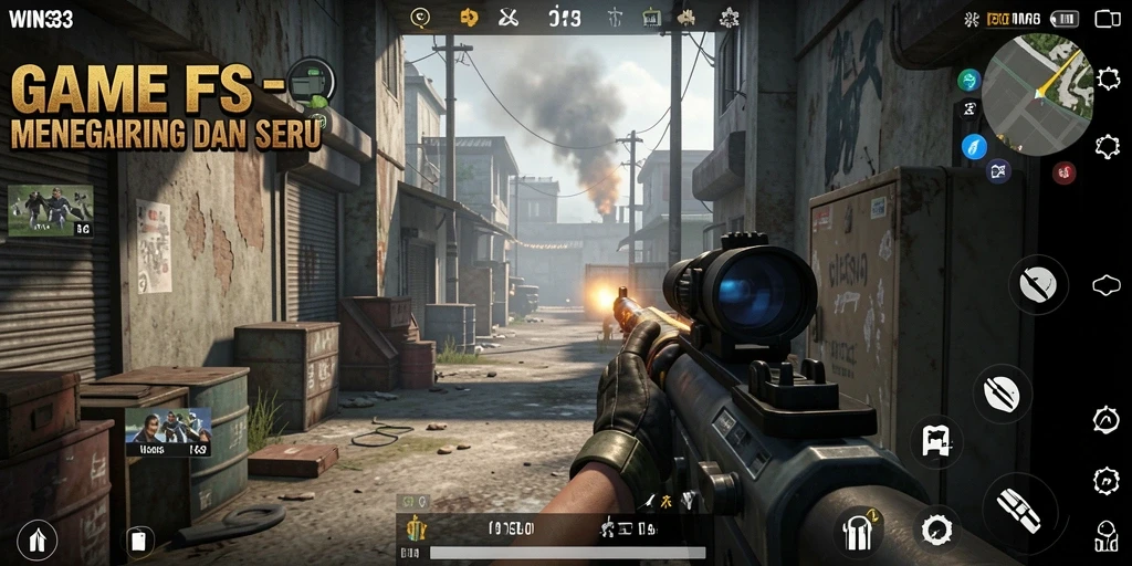 Gameplay seru dan mendebarkan dalam WIN33 dengan aksi FPS.
